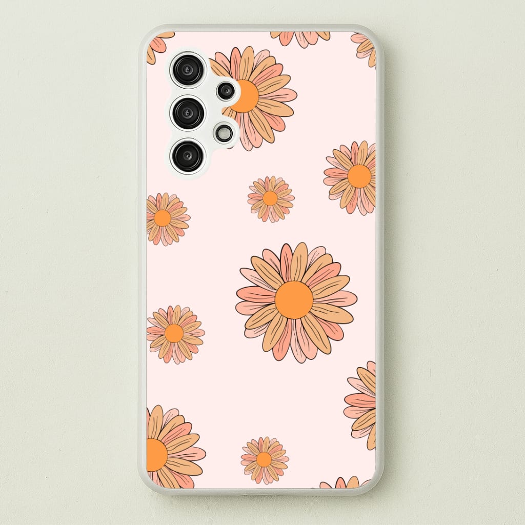 Peach Daisy Phone Case