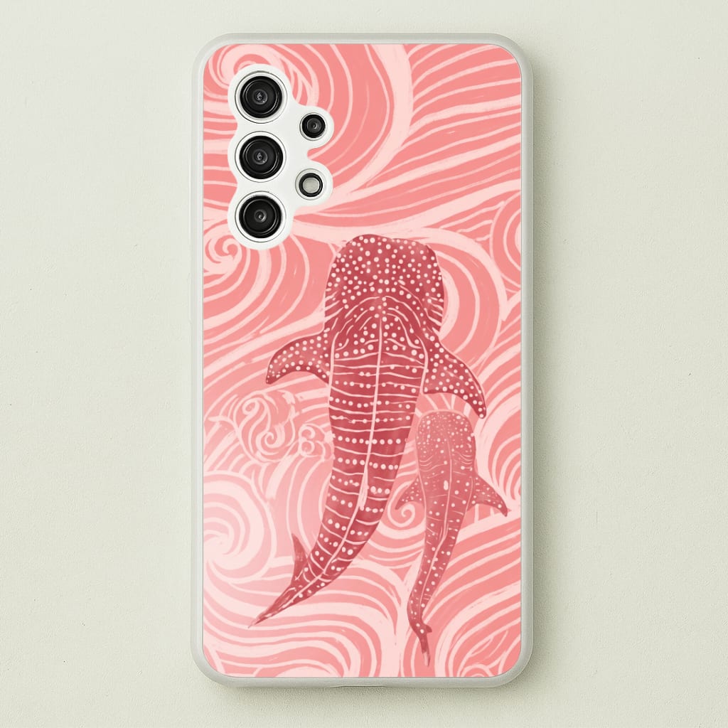 Rose Whale Shark Swirls Phone Case