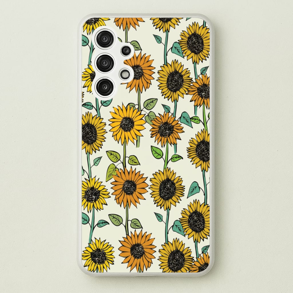 Painted Sunflowers Phone Case