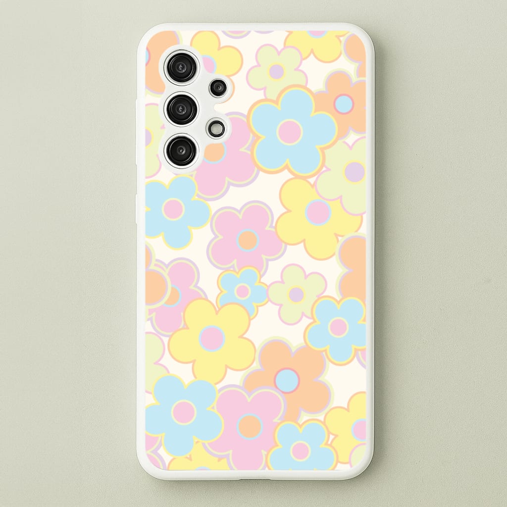 Pastel Abstract Flowers Pattern Phone Case