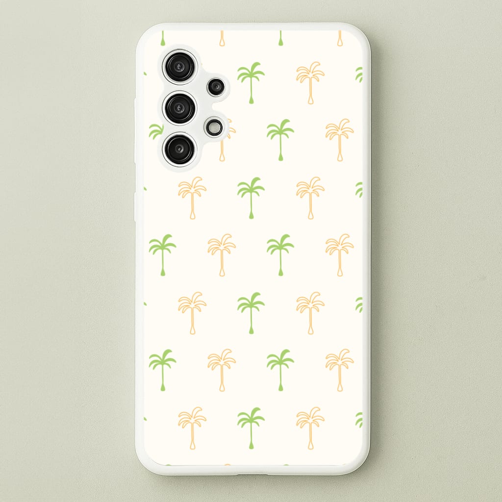 Green And Yellow Palms Pattern Phone Case