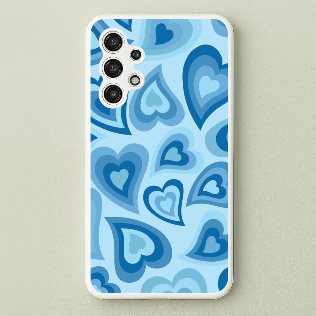 Blue Hearts - Trippy Patterns Phone Case