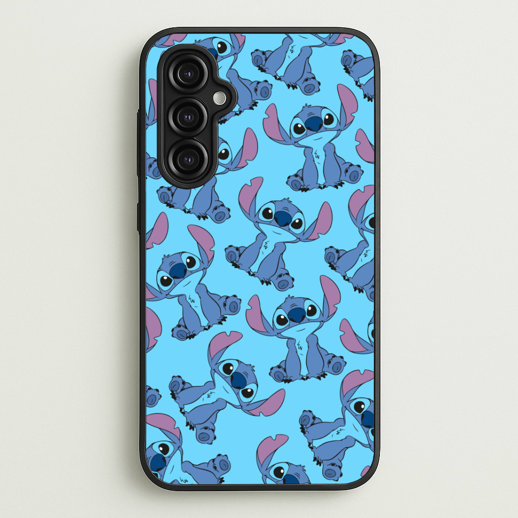 Cute Alien Blue Pattern Phone Case