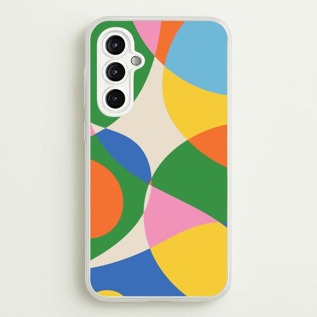 Colourful Abstract Shapes Pattern Phone Case