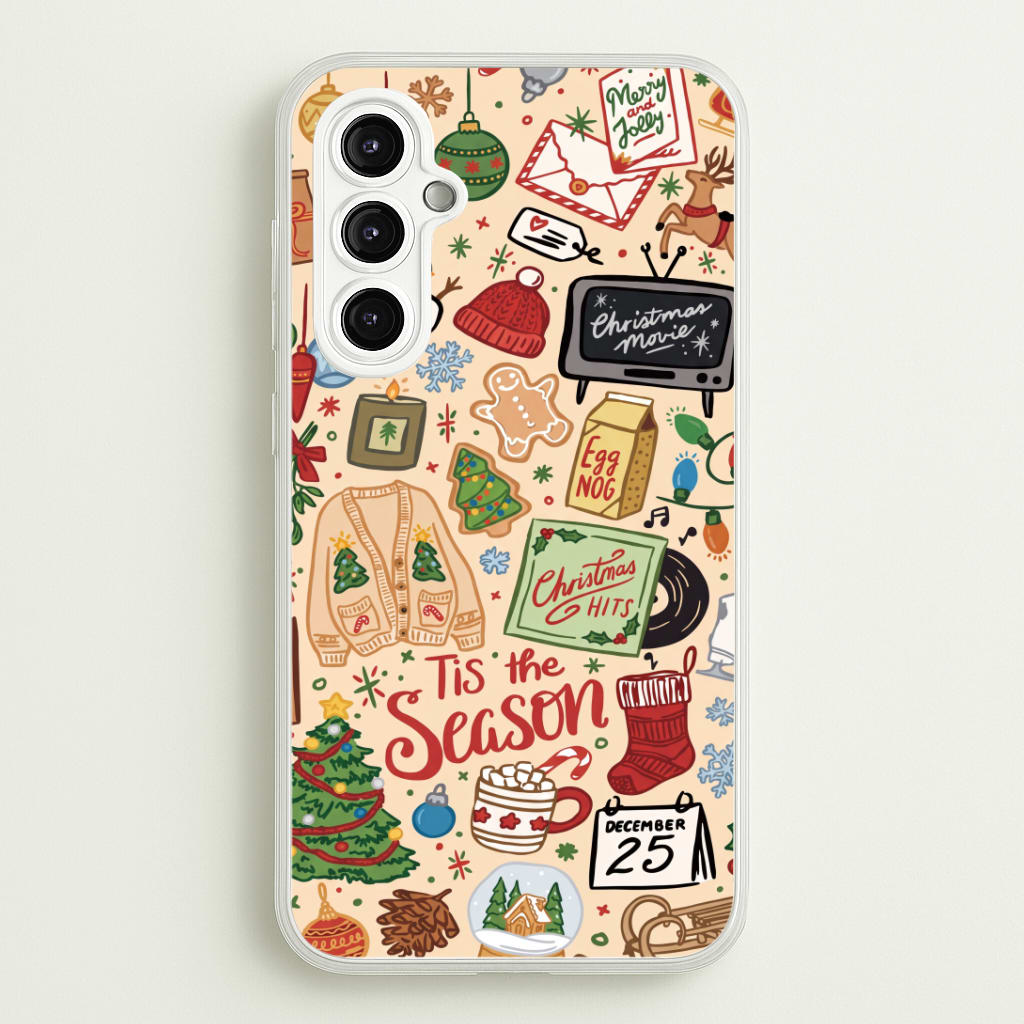 Tis The Season Doodles Phone Case