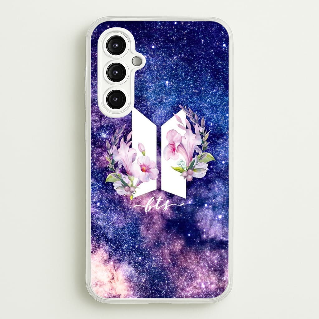 Galaxy Floral K-Pop Band Logo Phone Case