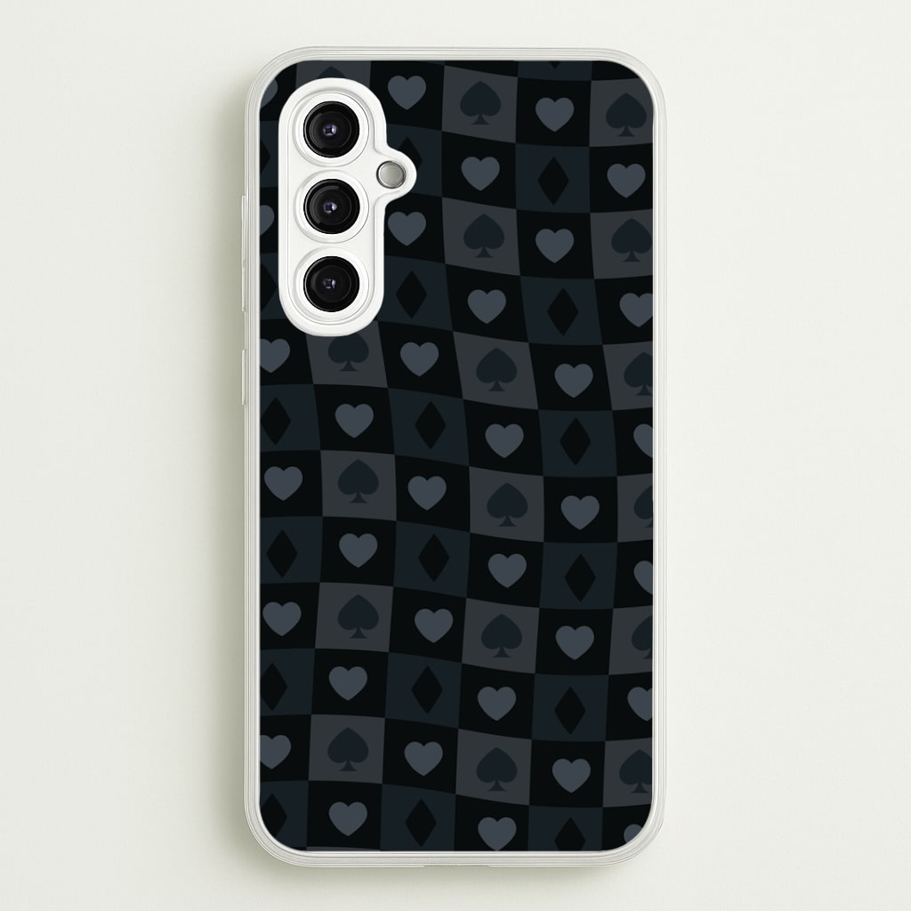 Card Suits Pattern Black Phone Case