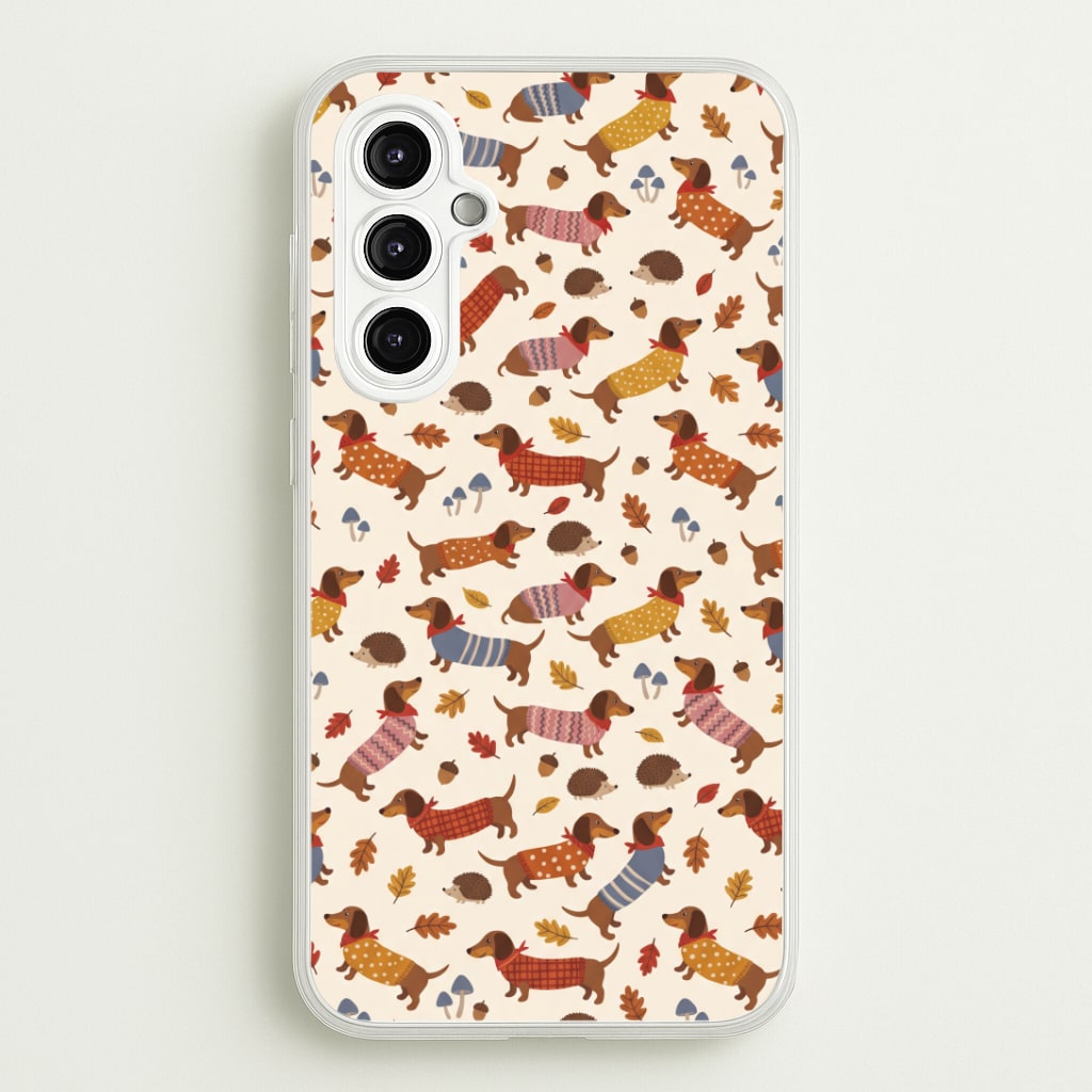 Autumn Sweater Dachshunds Phone Case