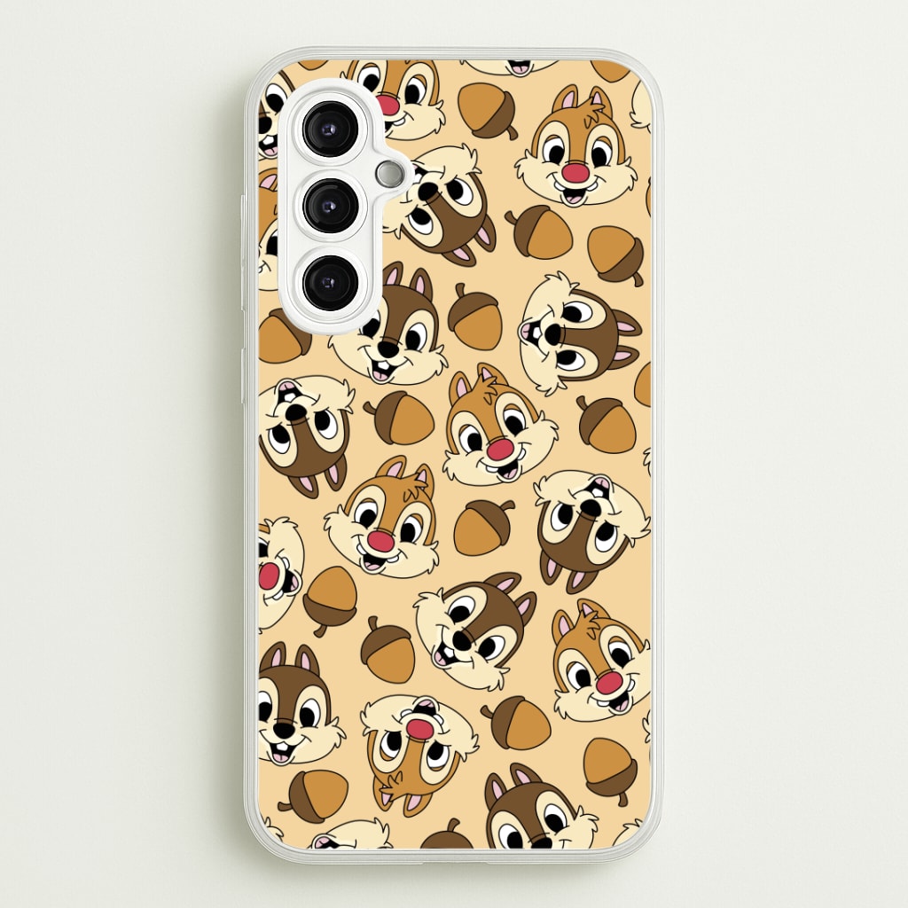 Cute Squirrels And Acorns Pattern Phone Case
