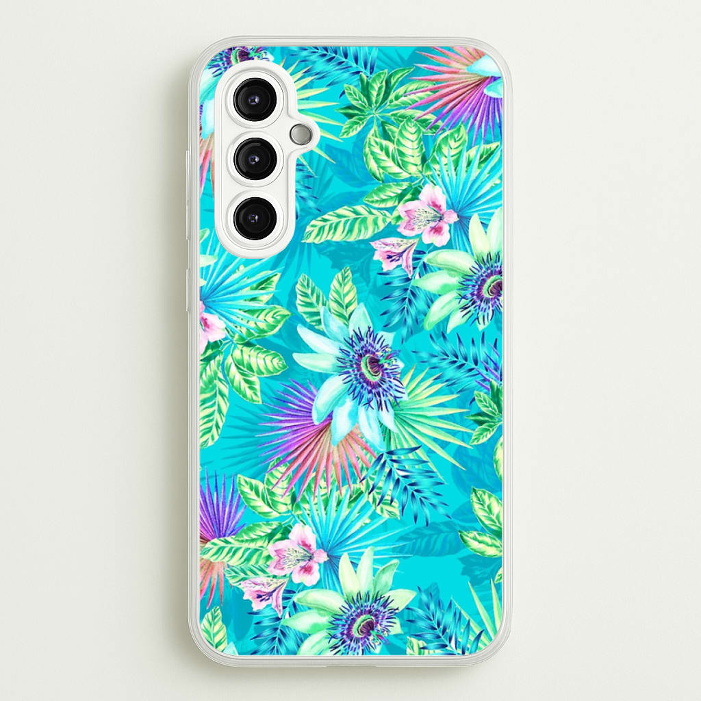 Blue Floral Pattern Phone Case