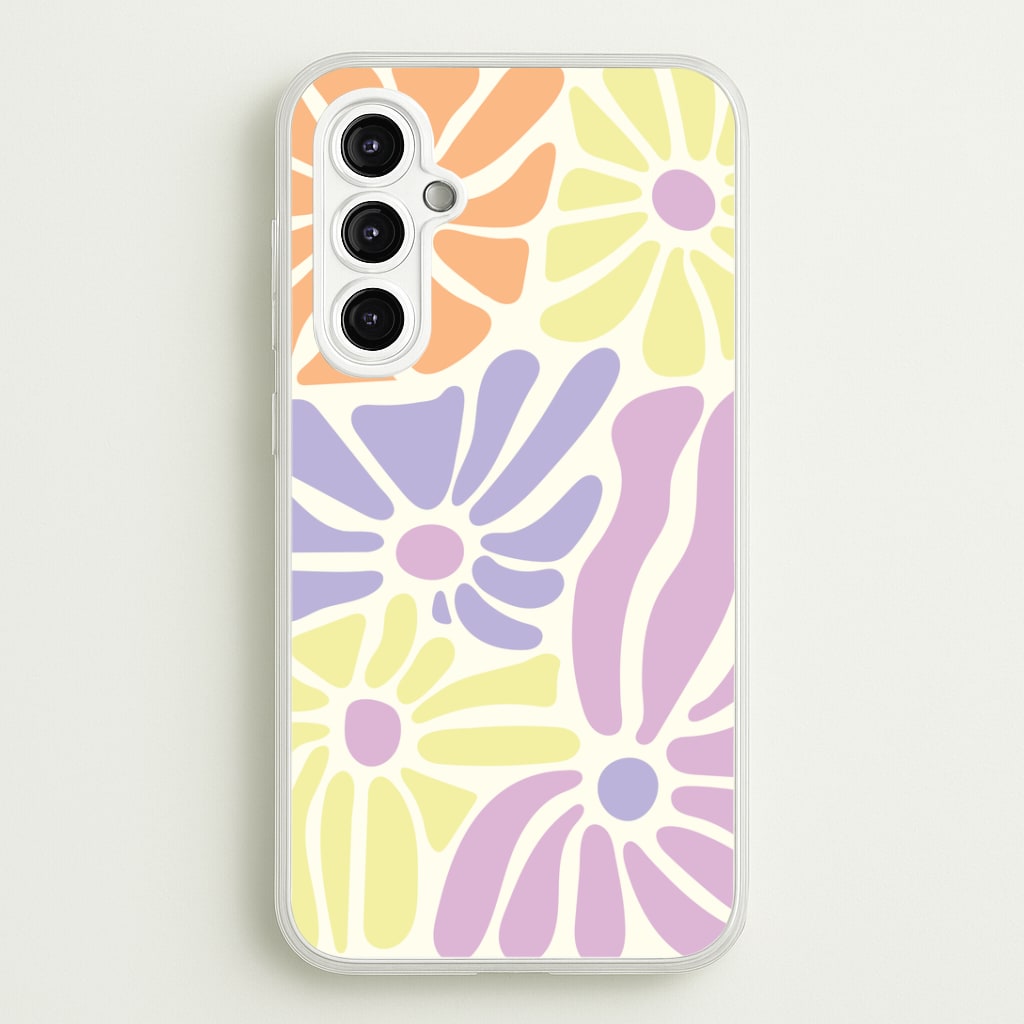 Pastel Abstract Flowers Phone Case