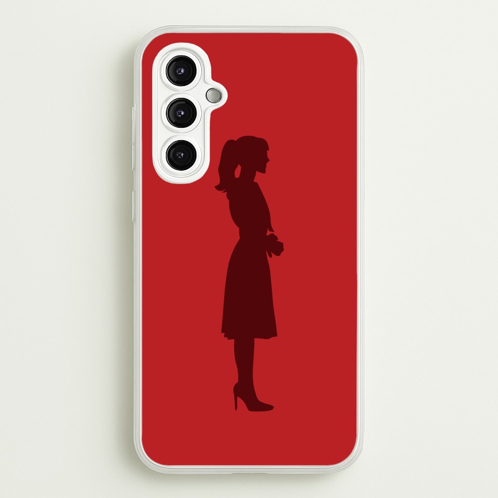 Crimson Silhouette Phone Case