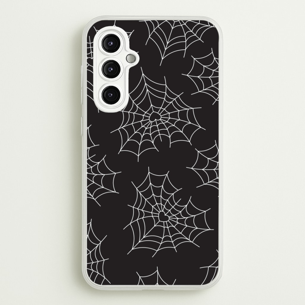 Spiderweb Hearts Pattern Phone Case