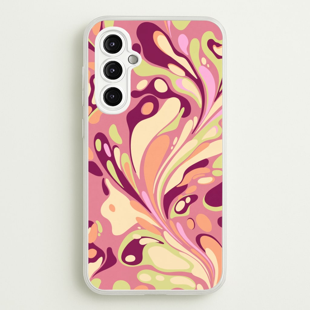 Rose Marble Swirl Phone Case