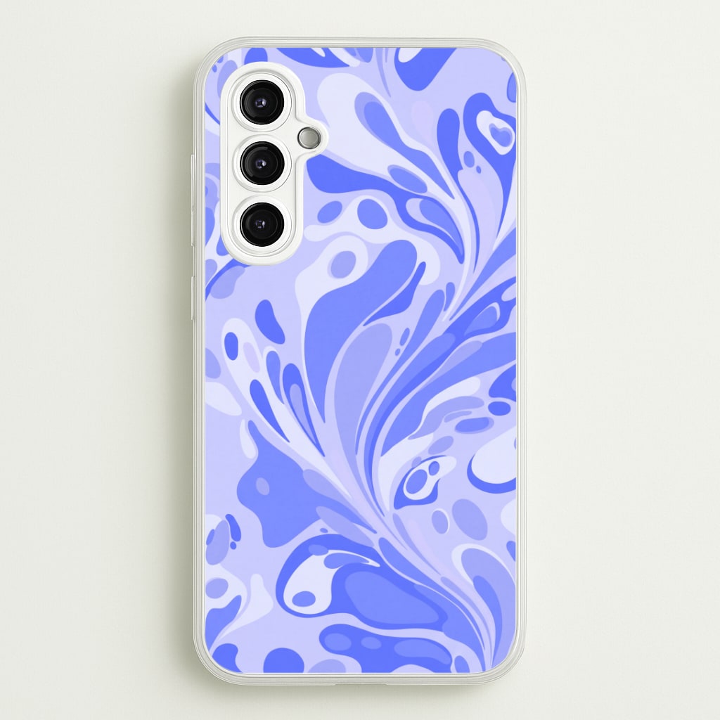 Periwinkle Marble Swirl Phone Case