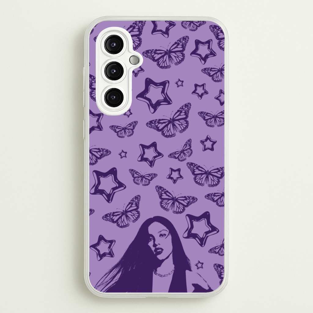 Stars And Butterflies Pattern Phone Case