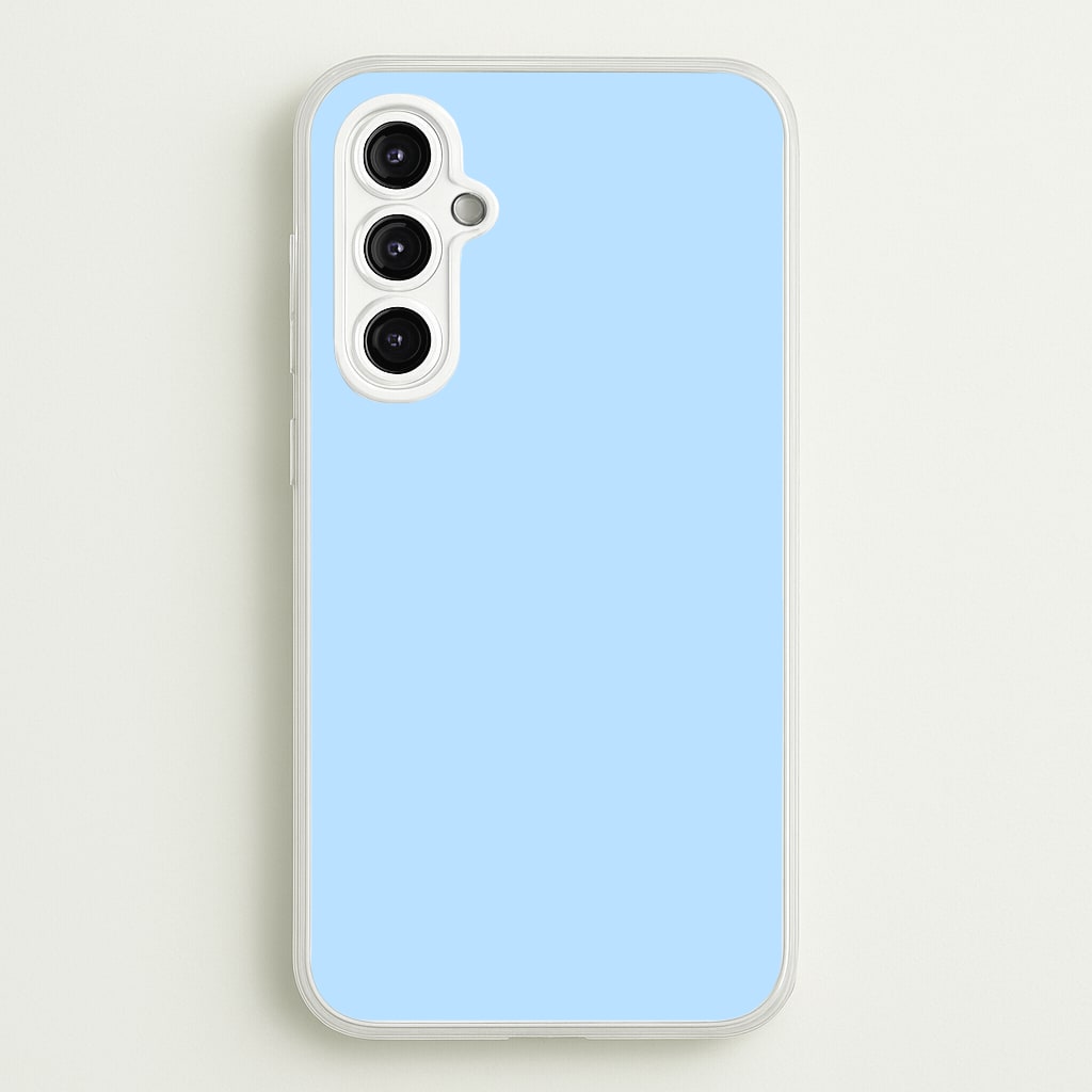 Back To Casics - Pretty Pastels - Plain Blue Phone Case
