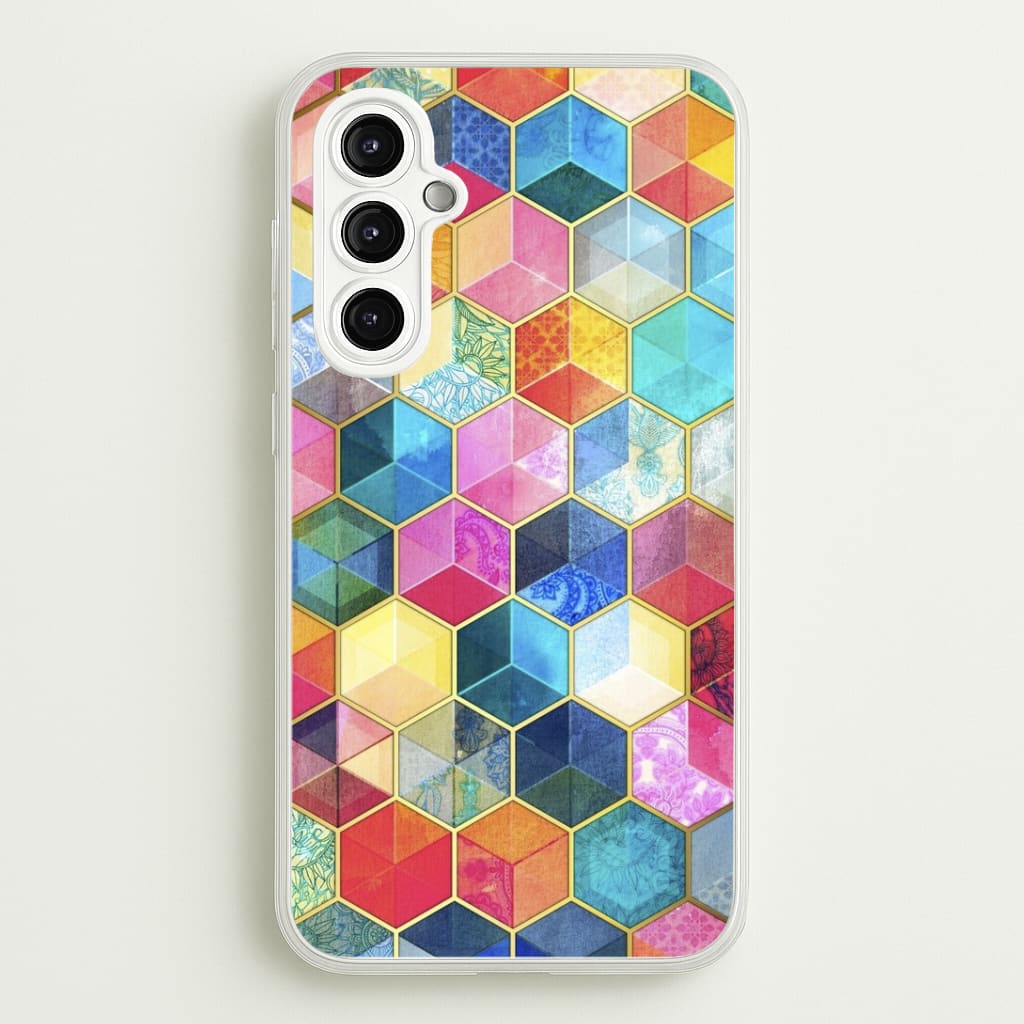 Colourful Honeycomb Pattern Phone Case