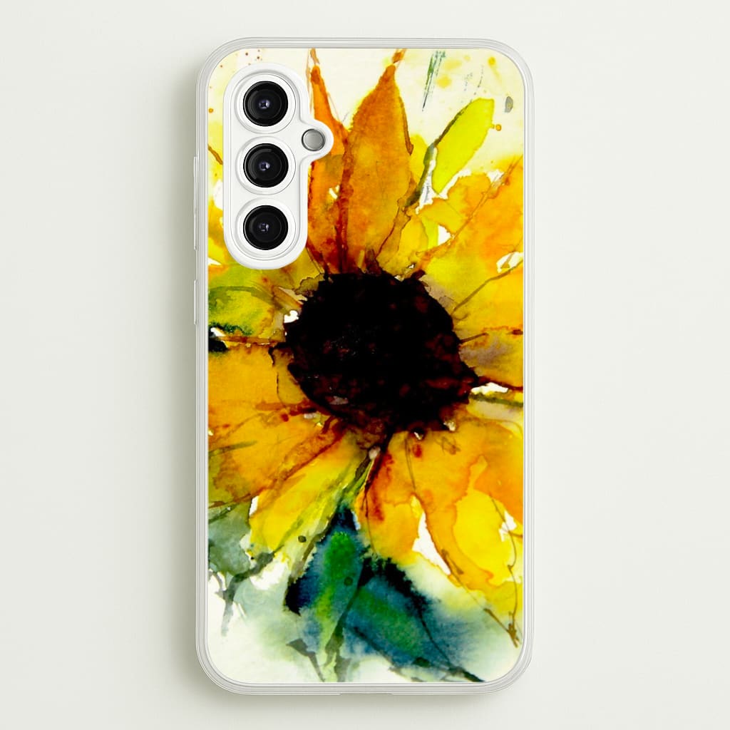 Watercolour Sunflower Phone Case