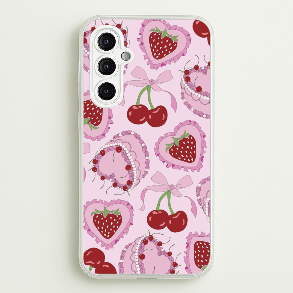 Cherries, Strawberries And Cake - Valentine's Day Phone Case