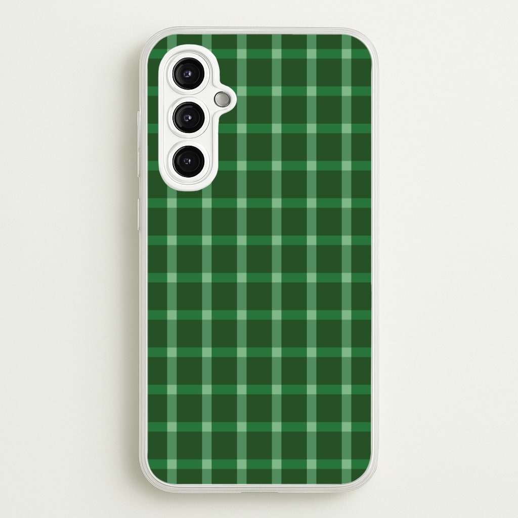 Dark Green Tartan Christmas Pattern Phone Case