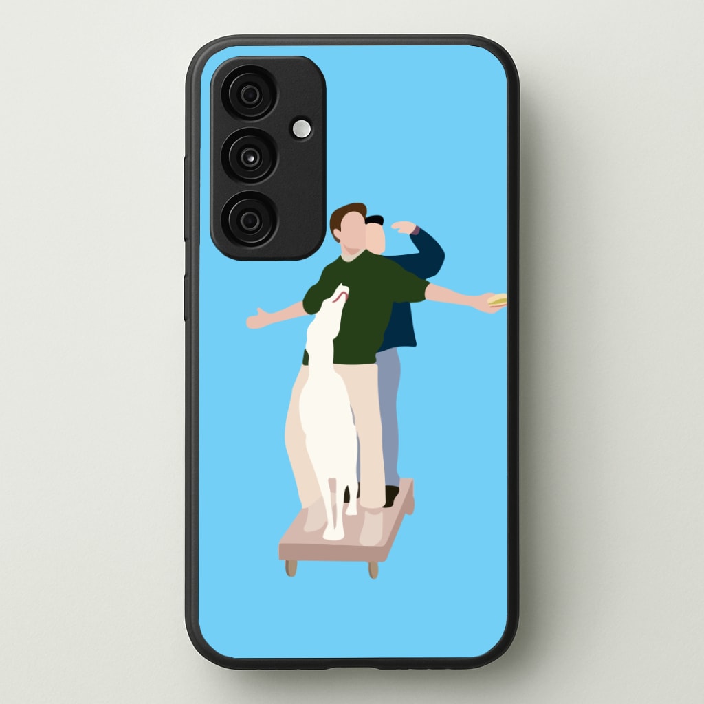 Two Men And A Dog Phone Case