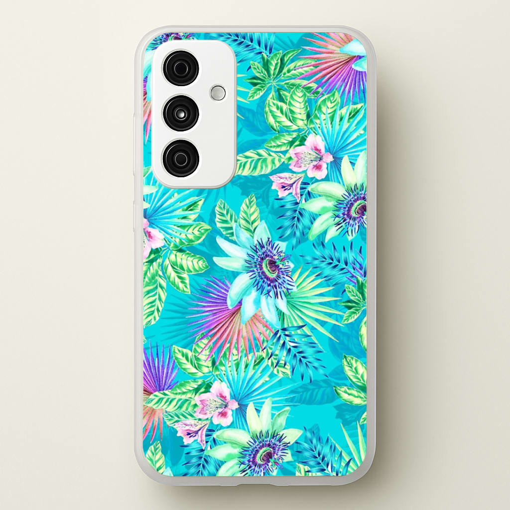 Blue Floral Pattern Phone Case