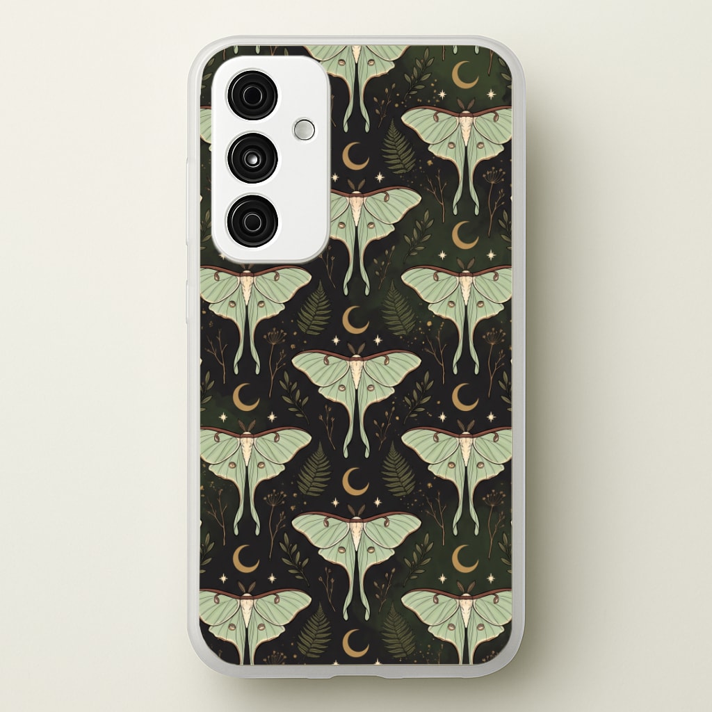 Moonlit Luna Moths Phone Case