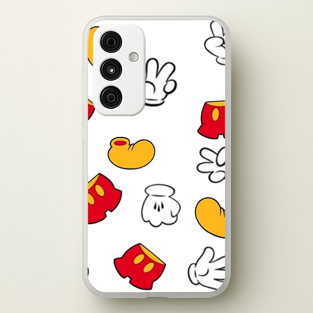Mouse Gloves, Shorts and Shoes Phone Case