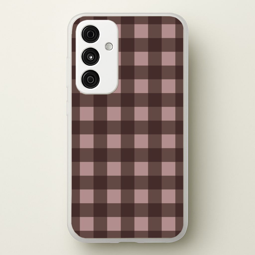Chocolate Gingham Phone Case