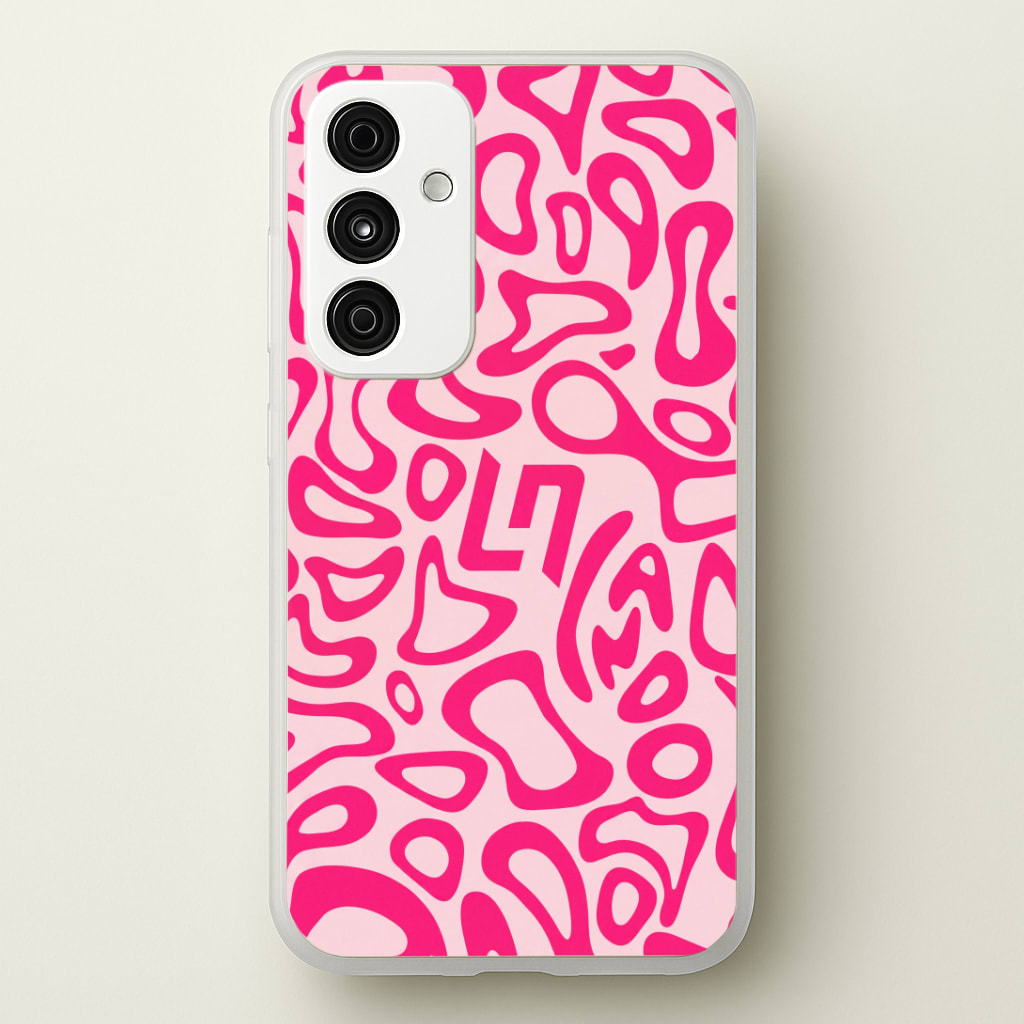 Norris Helmet Pattern - Pink Phone Case