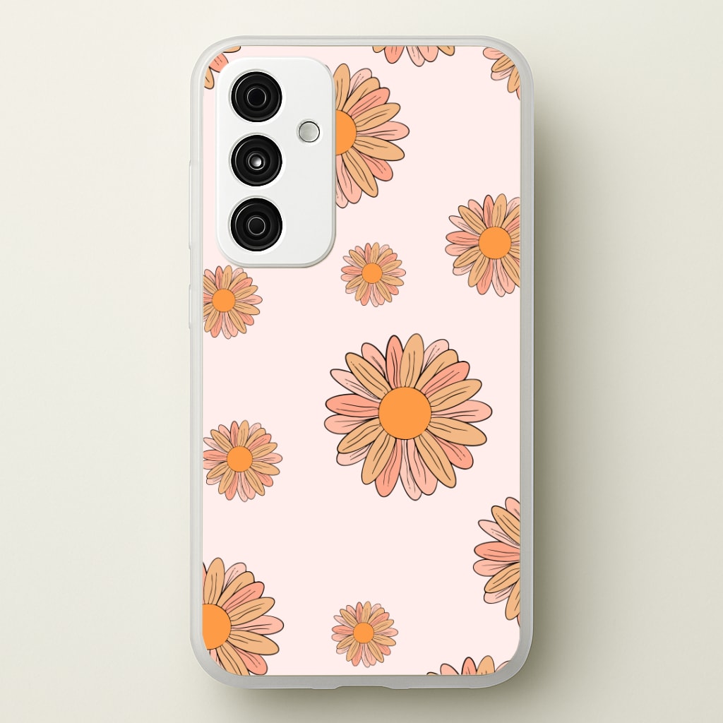 Peach Daisy Phone Case