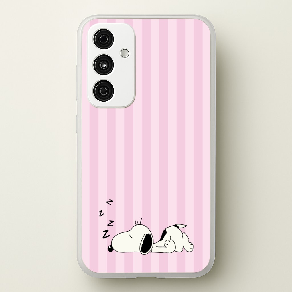 Pastel Stripes Cartoon Beagle Phone Case
