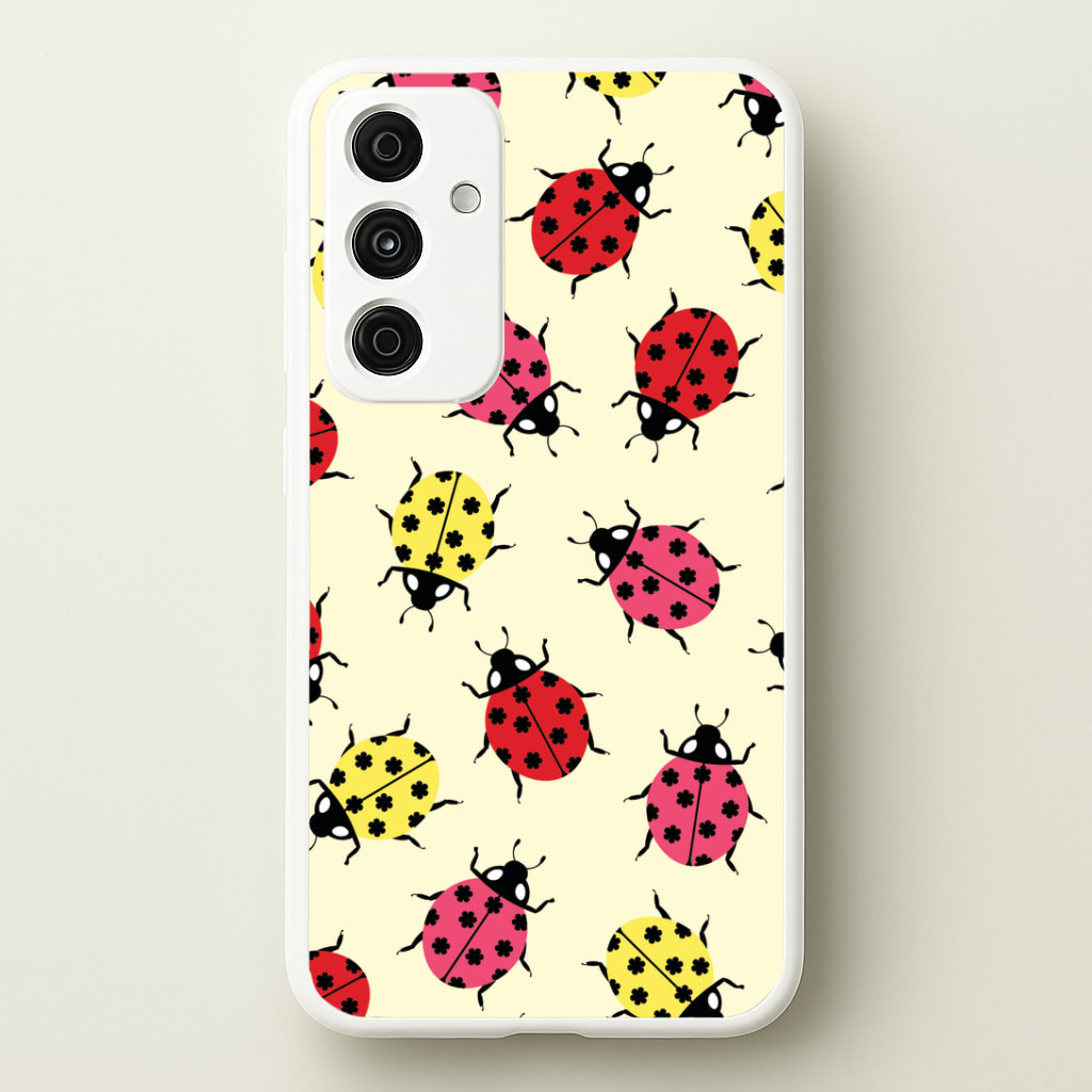 Ladybugs With Flower Spots Pattern Phone Case