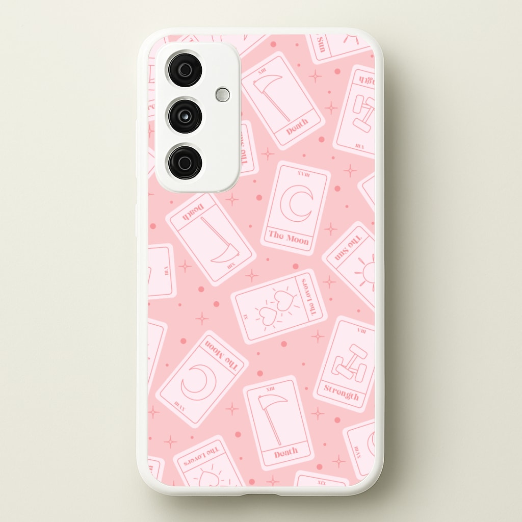 Pastel Pink Tarot Cards Pattern Phone Case