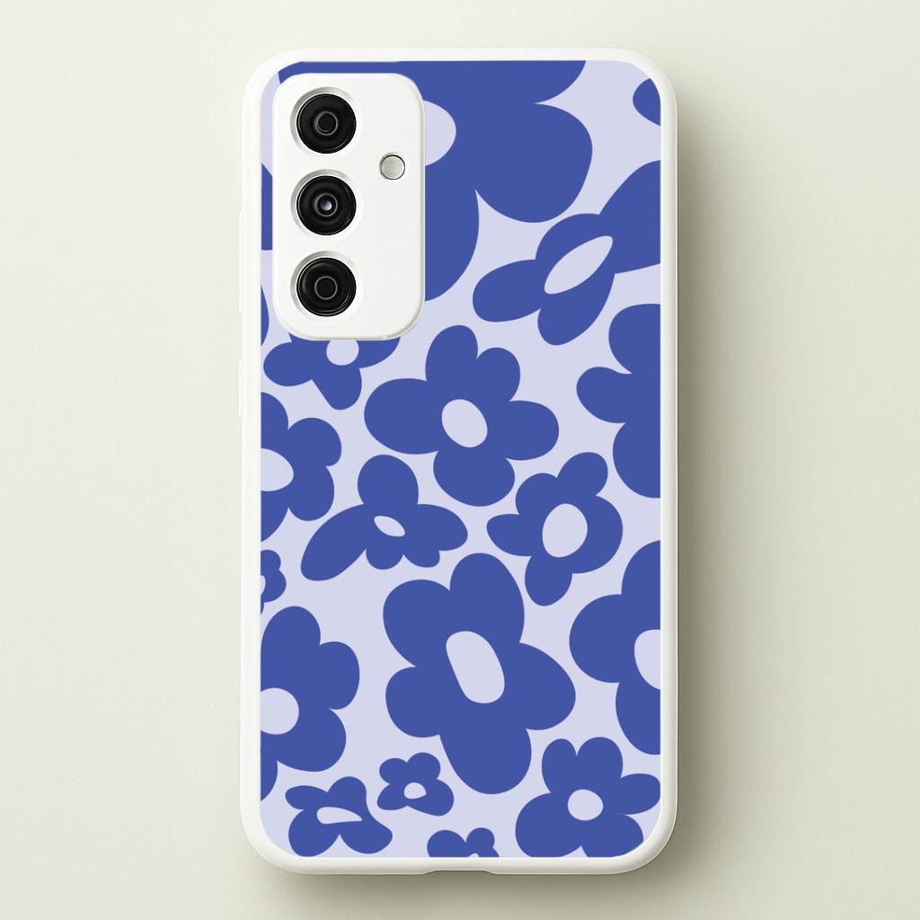 Blue Flowers - Trippy Patterns Phone Case
