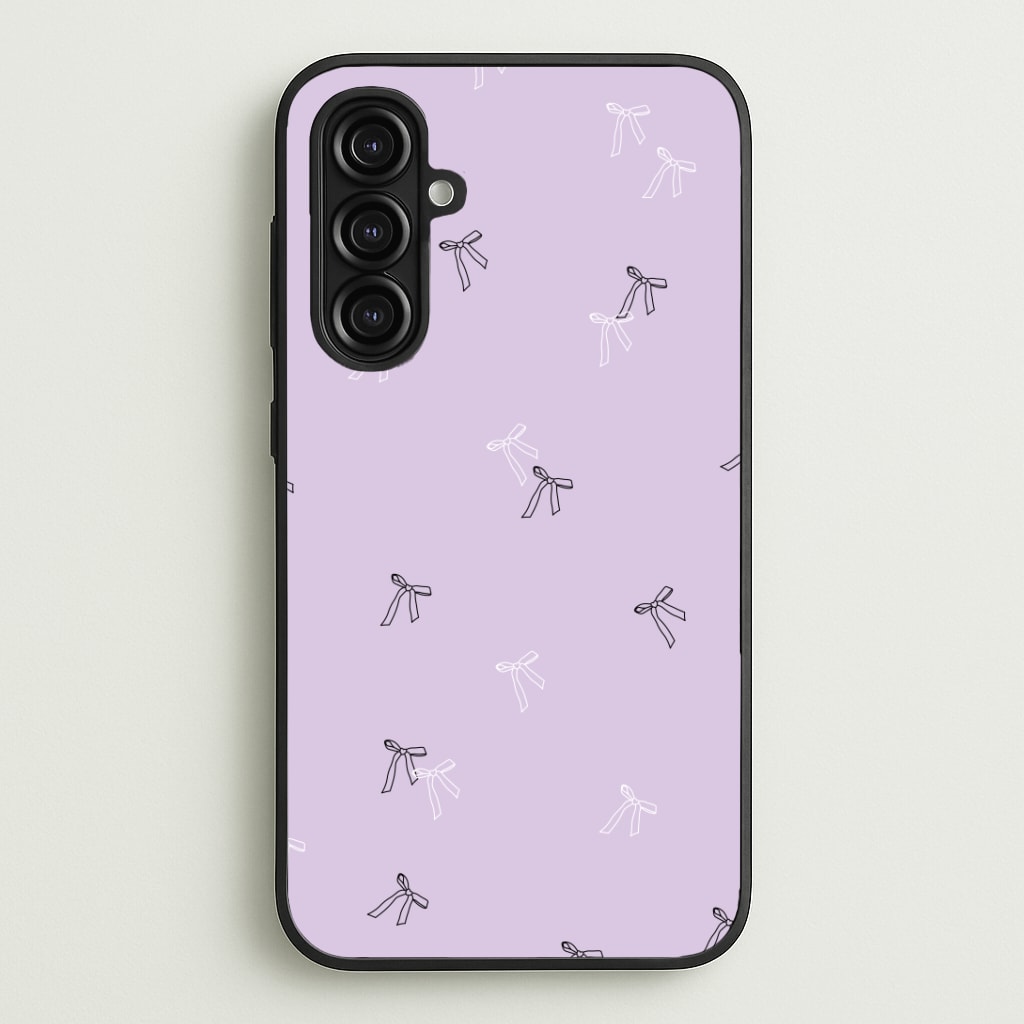 Coquette Mini Bows Pattern Purple Phone Case