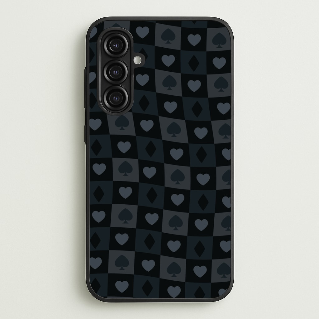 Card Suits Pattern Black Phone Case