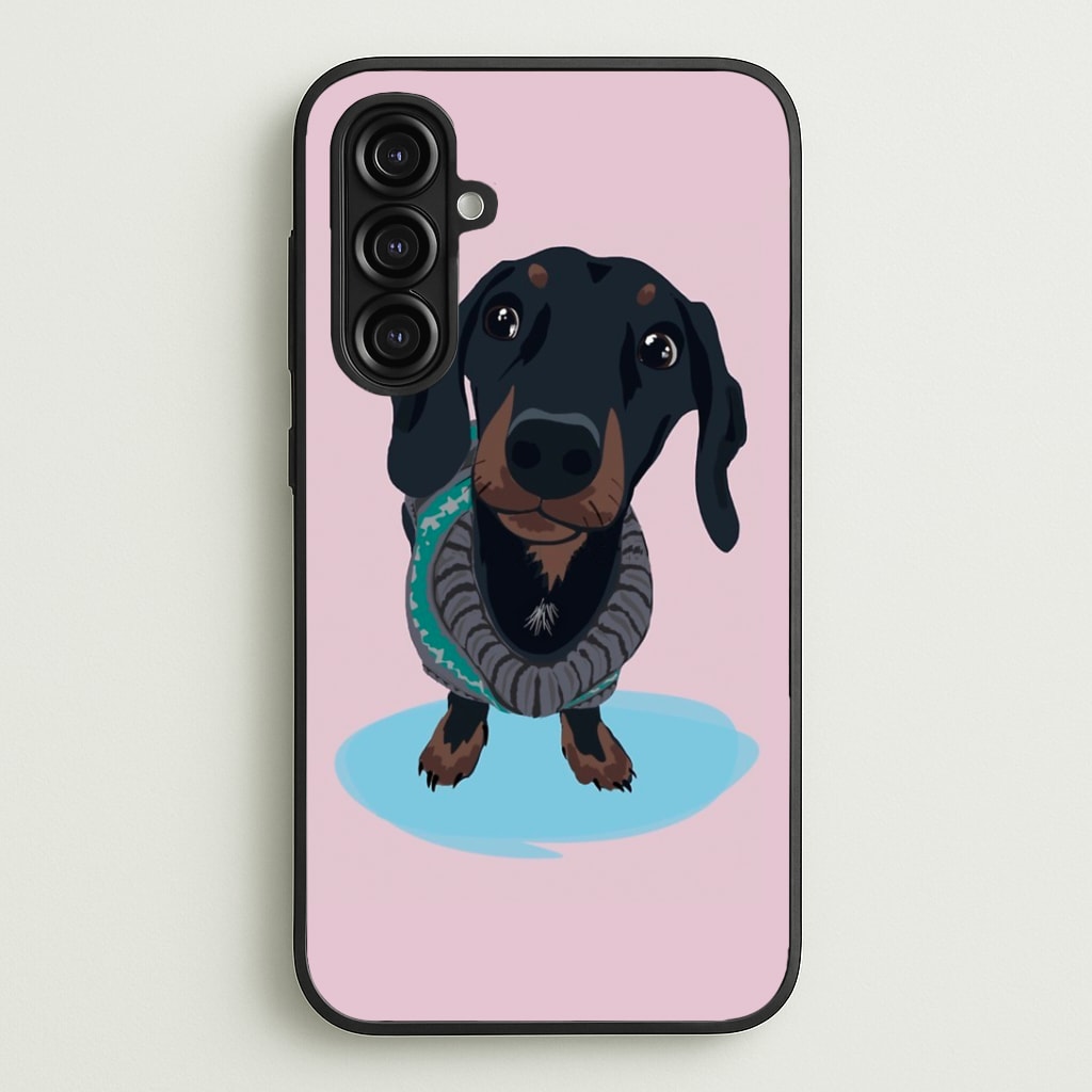 Cartoon Dachshund Phone Case