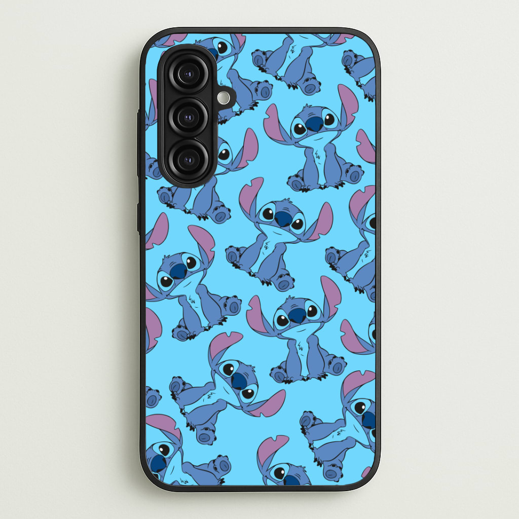 Cute Alien Blue Pattern Phone Case