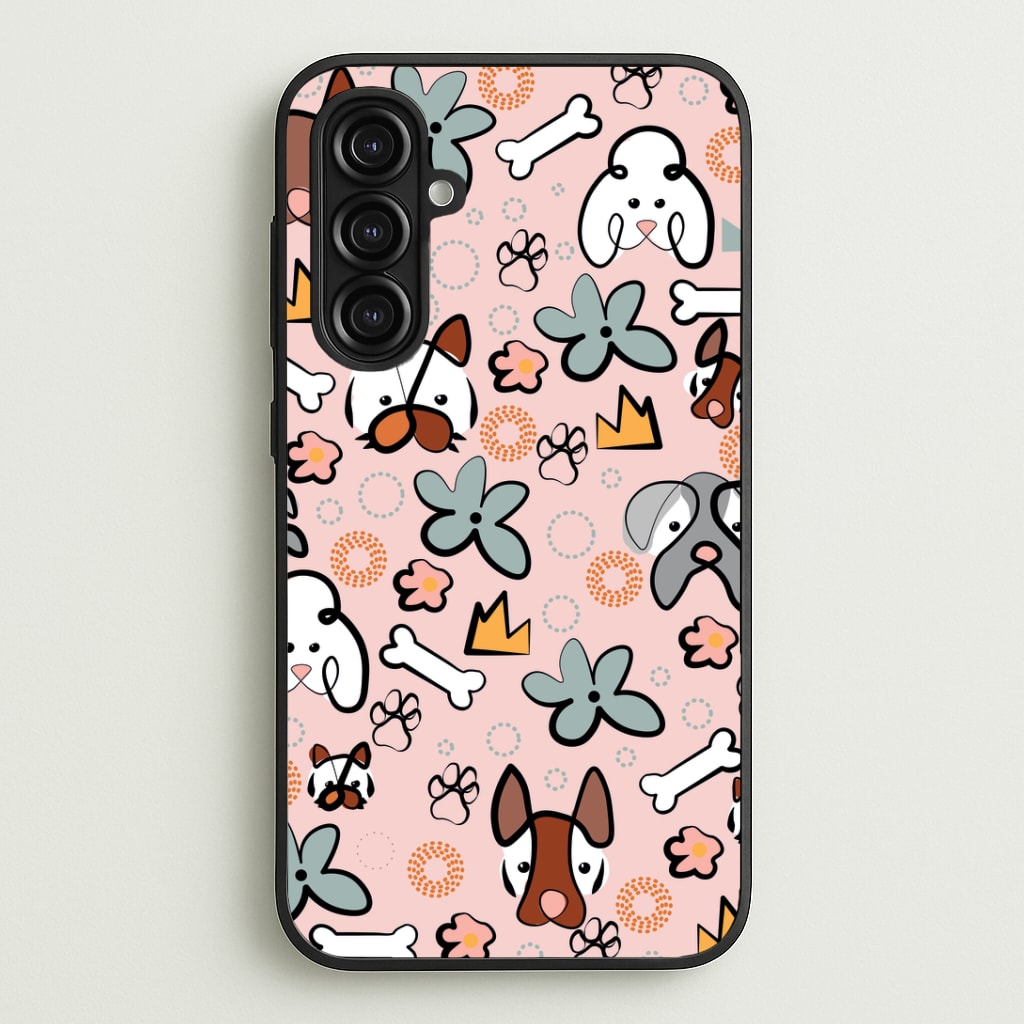 Bones and dogs - Dog Patterns Phone Case