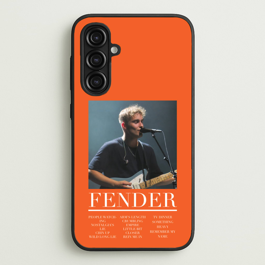 Fender Orange Song List Phone Case