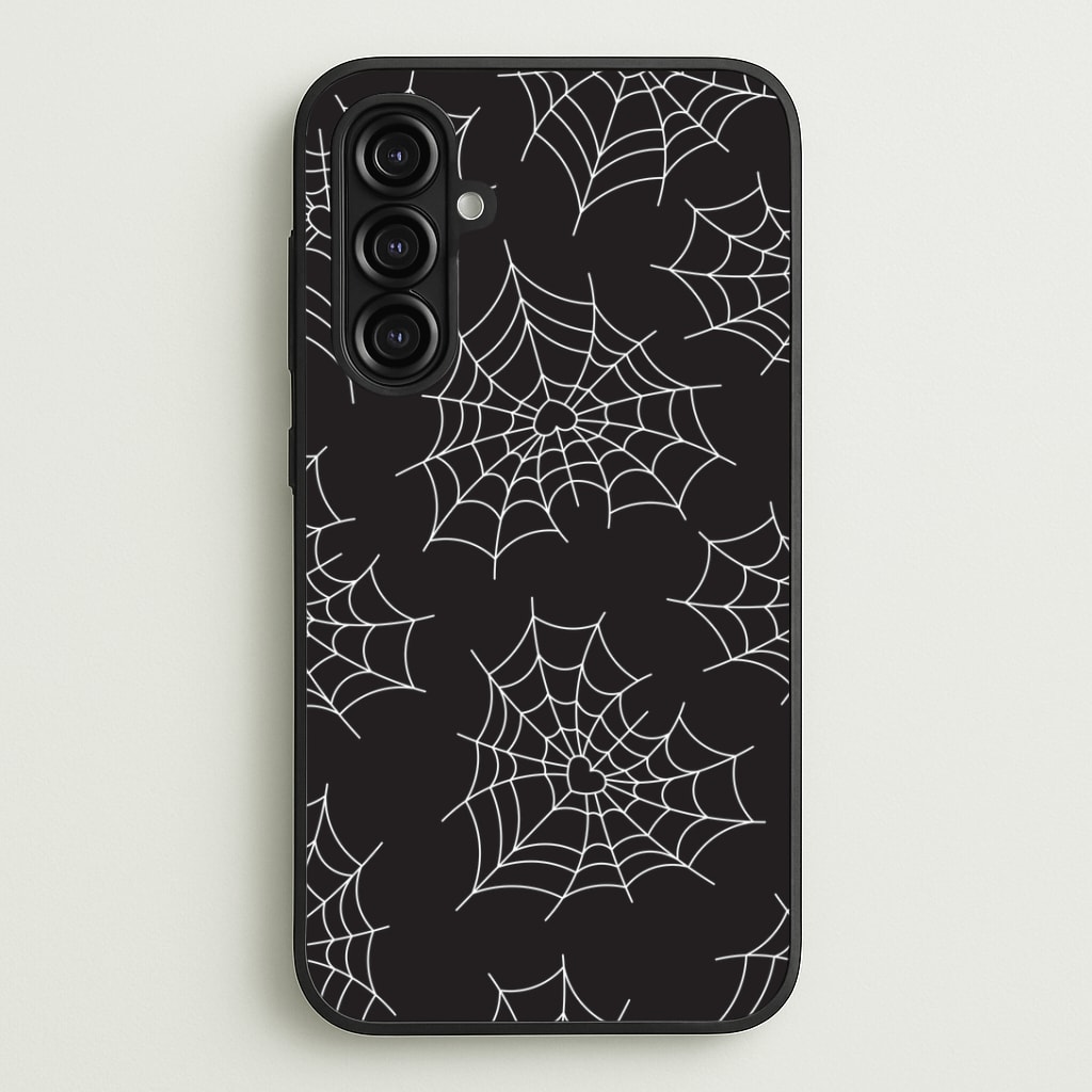 Spiderweb Hearts Pattern Phone Case