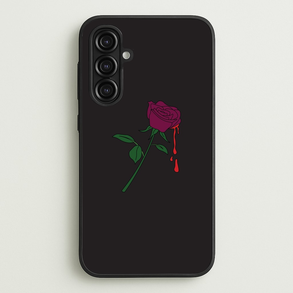 Dark Pink Rose Phone Case