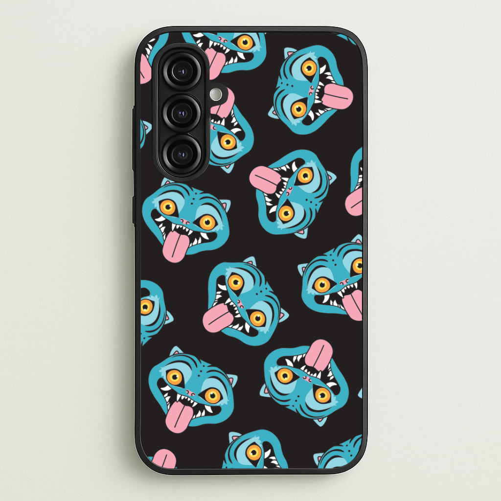 Demon Cat Pattern Phone Case