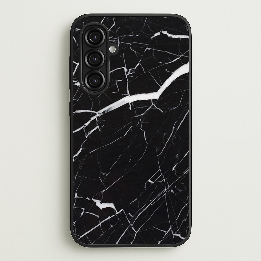 Black & White Marble Pattern Phone Case