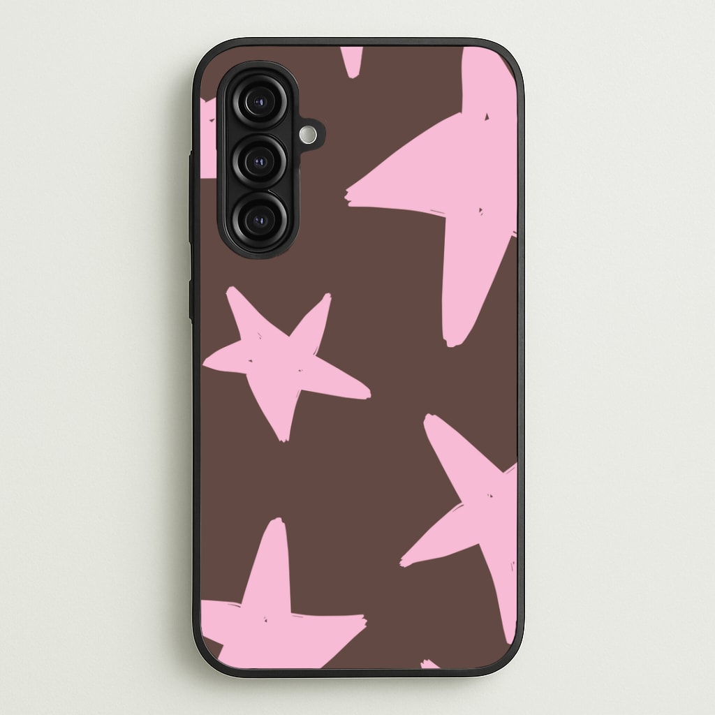 Chocolate & Strawberry Stars Phone Case