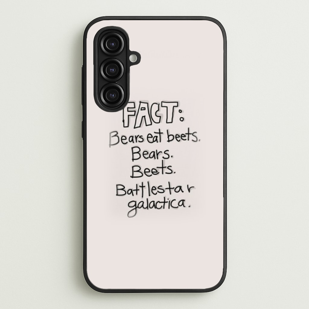 Fact - Bears Eat Beets - Bears, Beets, Battlestar Galactica Phone Case