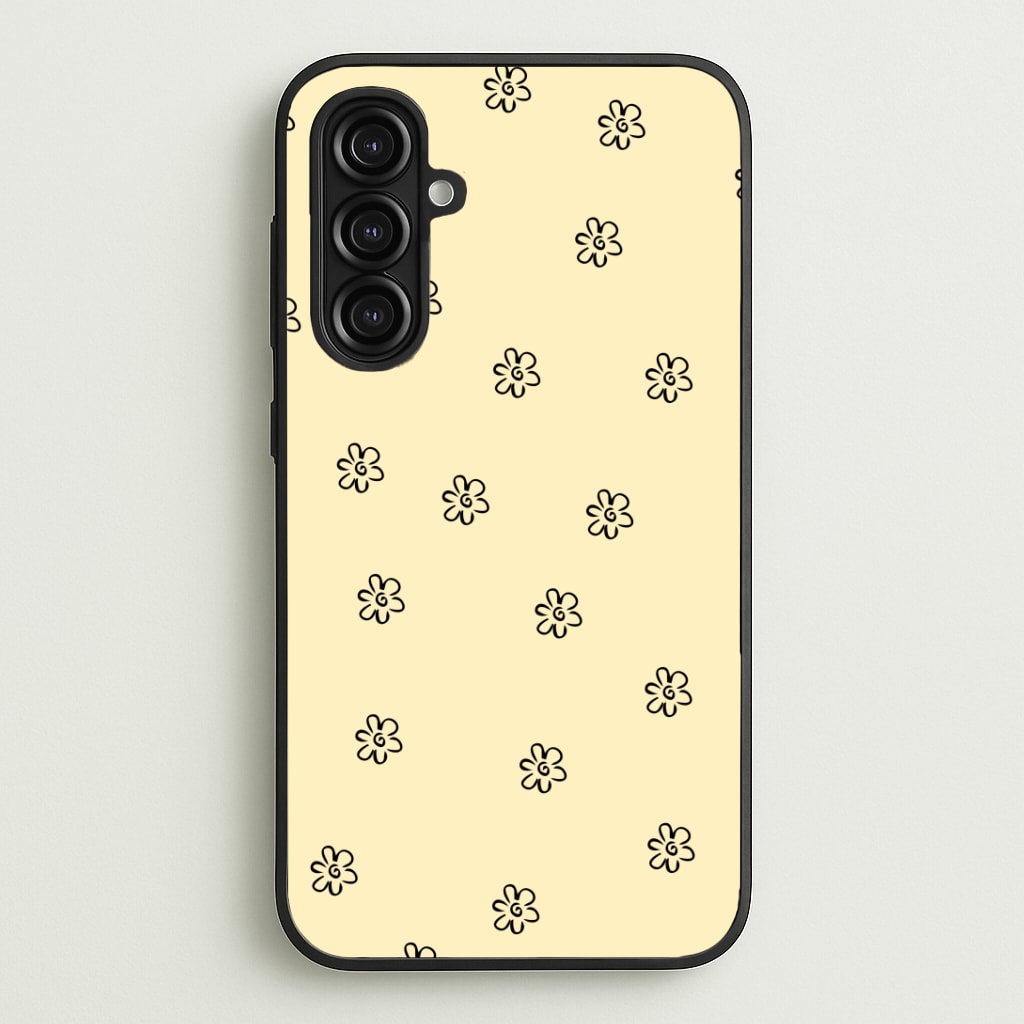 Detail Flower Pattern - Yellow Phone Case