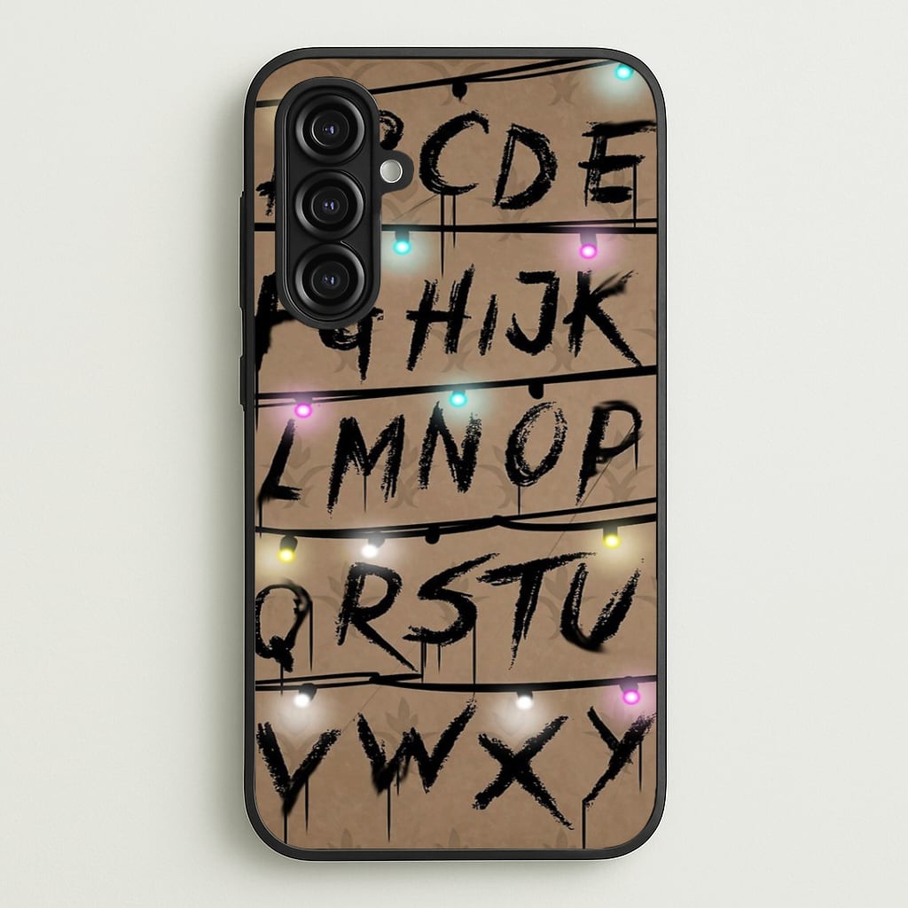 Stranger Alphabet Wall Phone Case